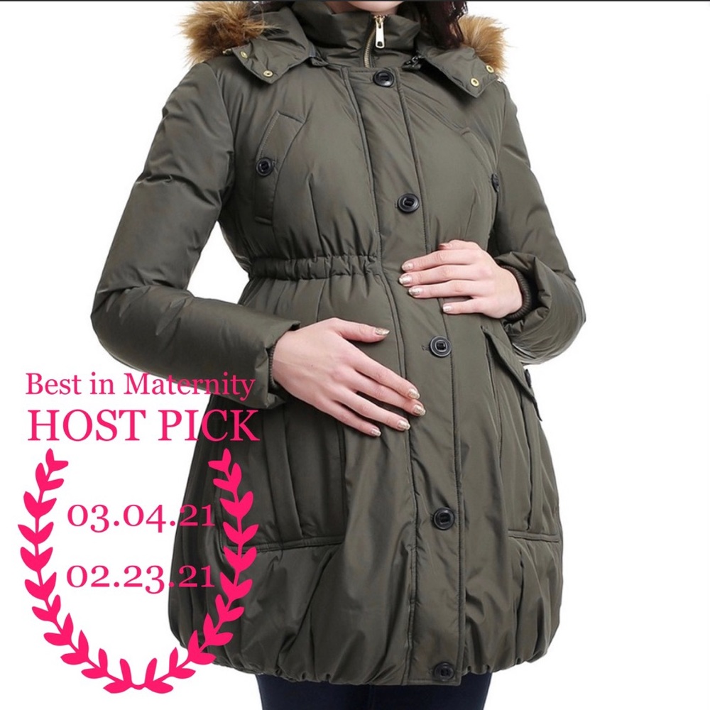 NWT Kimi + Kai Loden Dixie Maternity Puffer Coat
